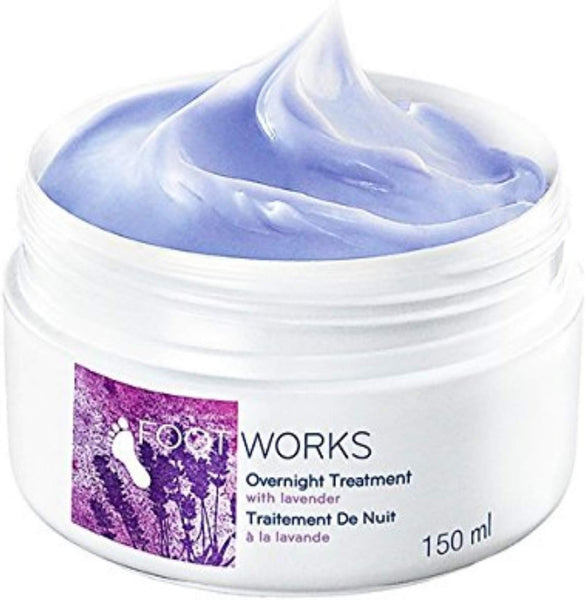 2 x Avon Foot Works Beautiful Comforting Overnight Massage Cream, Lavender 150ml by Footworks