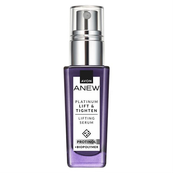 anti ageing lifting serum Avon Anew Platinum protinol firming serum for mature skin reduces wrinkles