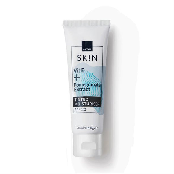 tinted moisturiser SPF20 Avon Nutra Effects hydrating glow cream vitamin E pomegranate extract