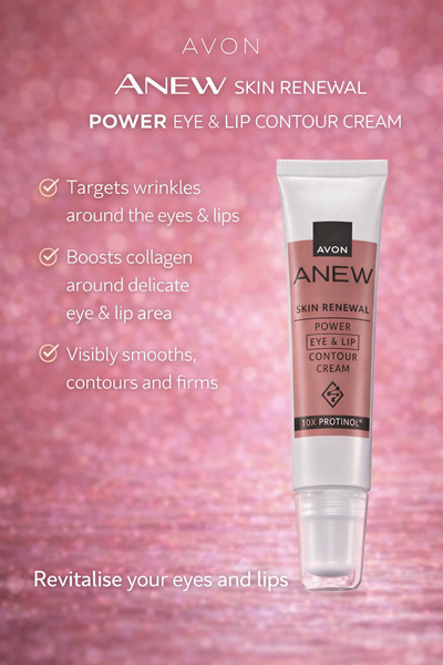 Avon Anew Skin Renewal Power Eye and Lip Contour Cream anti ageing eye cream reduces wrinkles boosts collagen