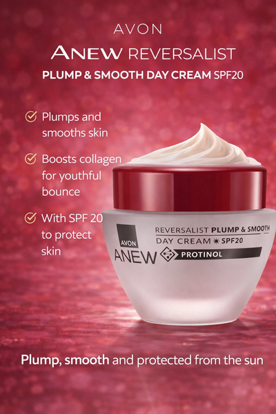 Avon Anew Reversalist Plump and Smooth Day Cream SPF20 anti ageing moisturiser plumping smoothing skin