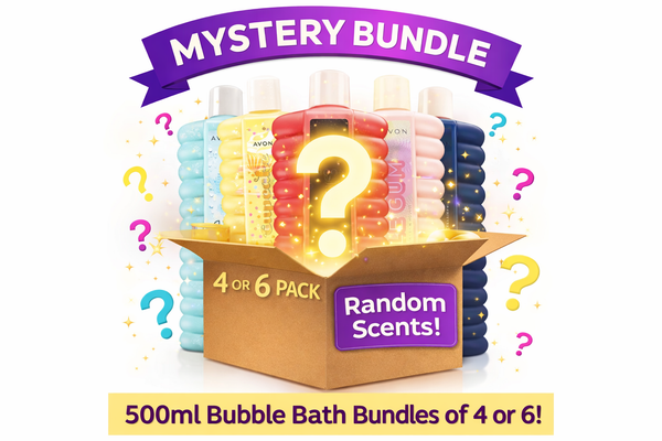 Avon bubble bath mystery bundle 500ml pack of 4 or 6 mixed random scents gift set
