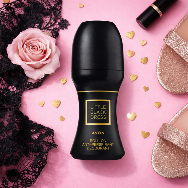 Avon Little Black Dress roll on anti perspirant deodorant 50ml black bottle