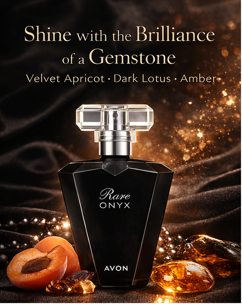 Avon Rare Onyx Eau de Parfum 50ml black bottle floral amber fragrance for women