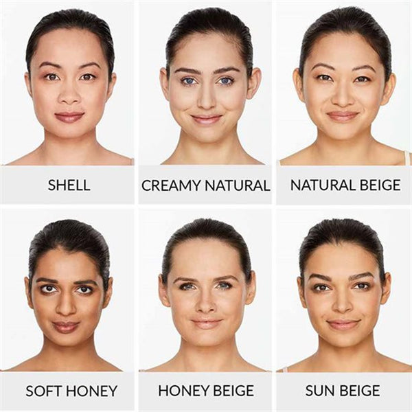 cream to powder foundation Avon compact SPF15 full coverage lightweight makeup with sponge applicator