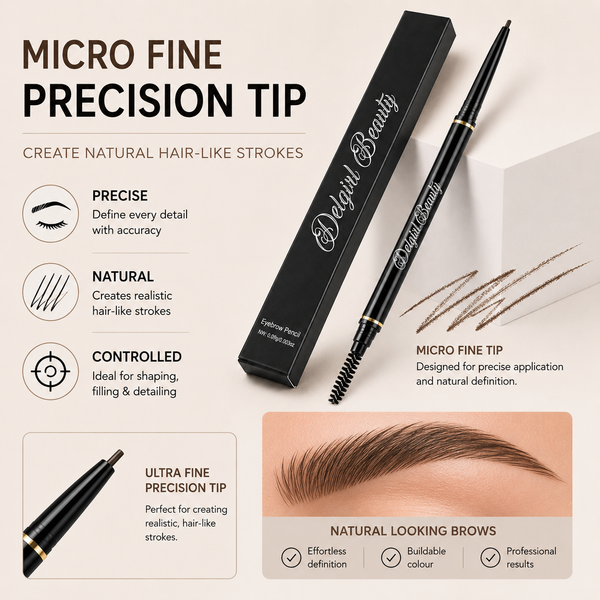 Delgirl Beauty Waterproof Micro Fine Eyebrow Pencil