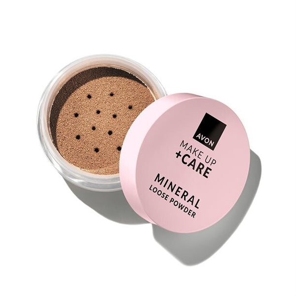 Avon mineral loose powder light shade oil free setting powder for smooth even skin tone