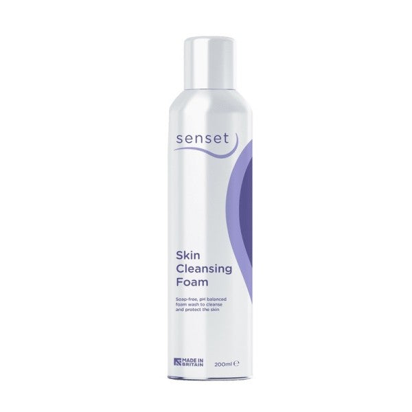 senset cleansing foam Vernacare 200ml gentle soap free cleanser for delicate skin pH balanced wash