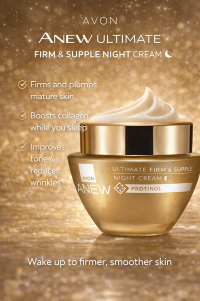 Avon Anew Ultimate Firm and Supple Night Cream anti ageing moisturiser collagen boost overnight firming cream
