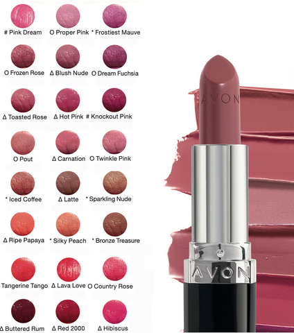 Avon True Colour Lipstick - Various Shades