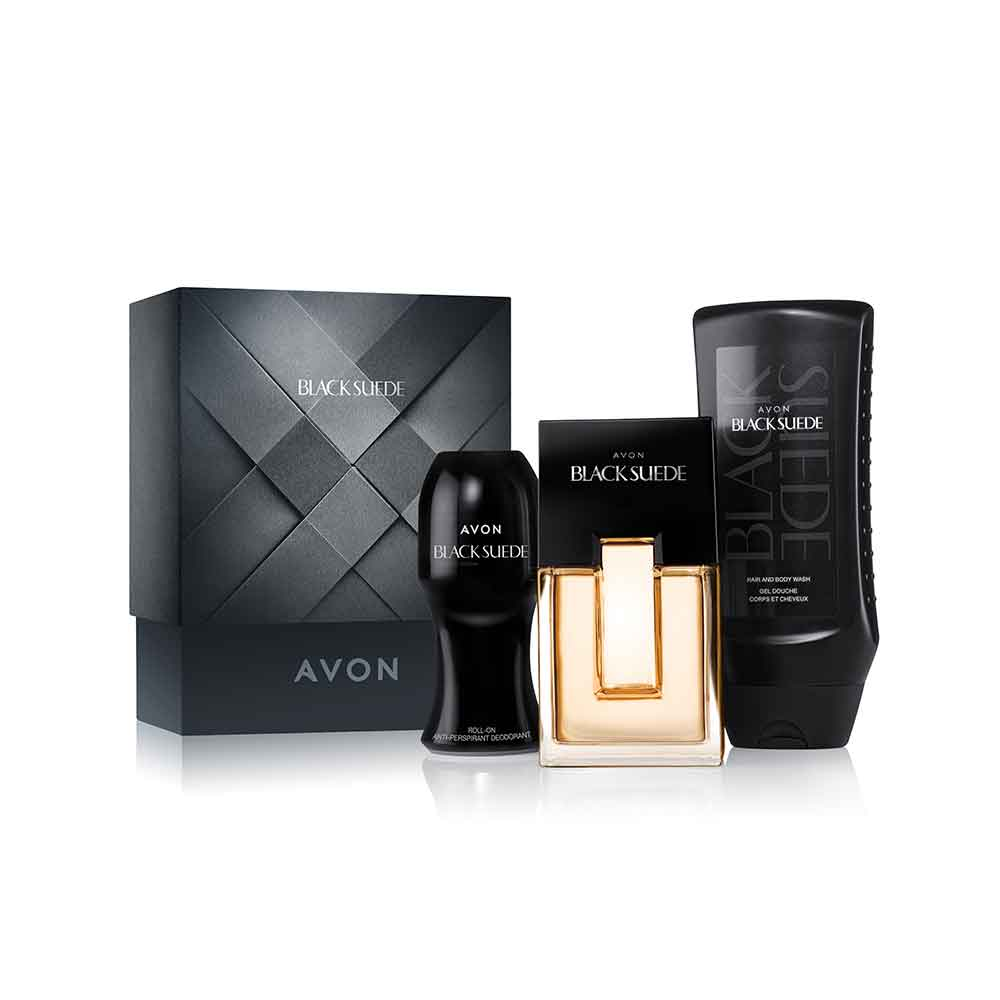 Black Suede Aftershave Gift Set